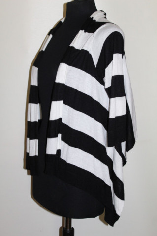Bolero dungi alb‑negru – vintage casual chic - Img 6