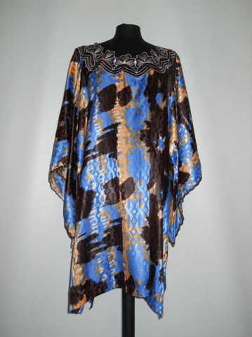 Caftan vintage decupaje florale anii '60 - '70