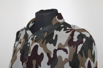 Cămașă chiffon cu print camuflaj – retro safari  - Img 5