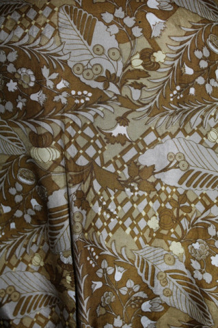 Cămașă vintage din mătase naturală cu print vegetal – anii ’60 - Img 4