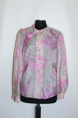 Camasa vintage print psihedelic anii '60 - '70