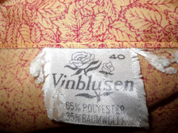 Camasa vintage "Vinblusen" anii '70