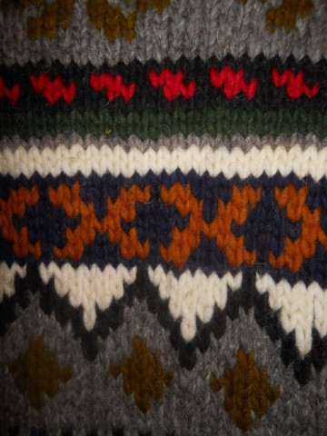 Cardigan retro stil etnic anii '80