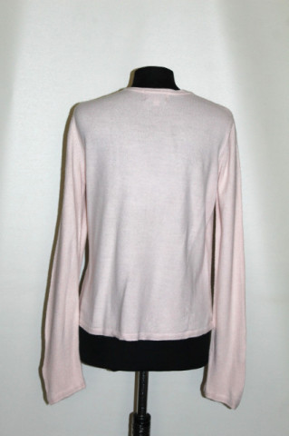 Cardigan roz deschis – vintage anii ’90, casual chic - Img 3
