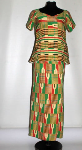 Costum stil etnic din jacquard anii 80
