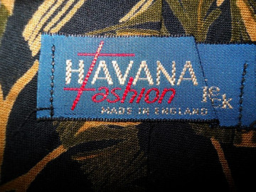 Cravata vintage "Havana Fashion" anii '70 - '80