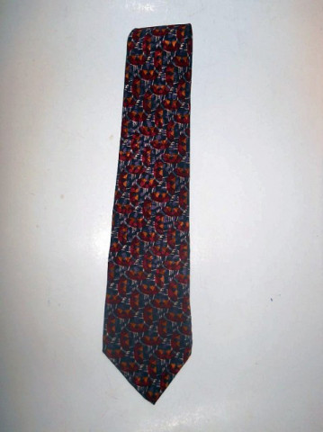 Cravata vintage print geometric "Christian Dior" anii '70