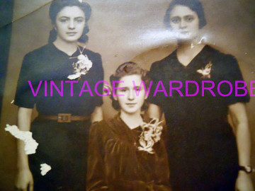 Fotografie vintage de grup, trei femei, anii '30