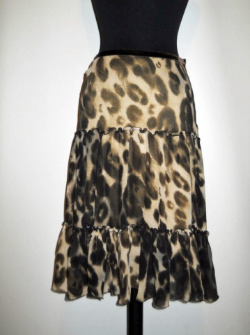 Fusta animal print anii '90