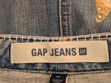 Fustă denim Gap cu broderie fluturi - Img 7