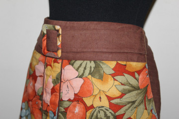 Fustă Falla Collection cu print floral și fructe – retro repro anii ’80 - Img 6