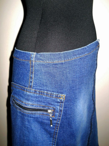 Fusta mini jeans repro anii '70