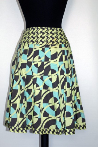 Fusta print geometric repro anii '60