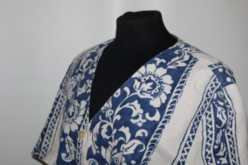 Jacheta print contrast anii '80