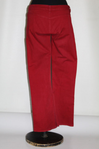 Jeans roșu vintage Kenzo – vibe retro casual ’90 - Img 3