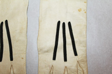 Manusi vintage ornamente din snur negru anii '20