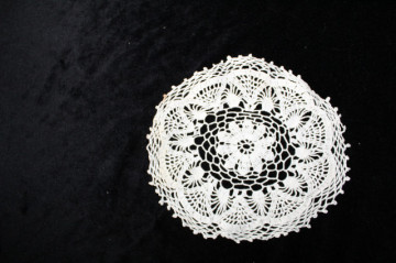 Mileu floral anii ’60 din dantelă de bumbac – vintage romantic - Img 2