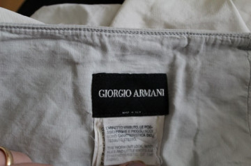 Pantaloni albi "Giorgio Armani"