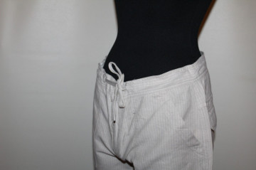 Pantaloni grej cu dungi verticale – retro repro anii ’80 - Img 6
