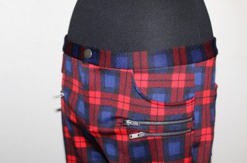 Pantaloni în carouri repro anii ’60 – model țigaretă, urban retro - Img 5
