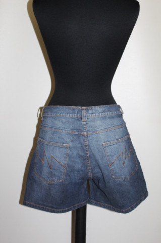 Pantaloni scurți jeans – retro repro anii ’70 - Img 3
