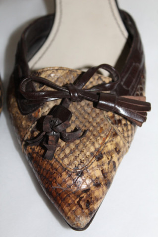 Pantofi print șarpe repro – vintage anii ’60 - Img 2