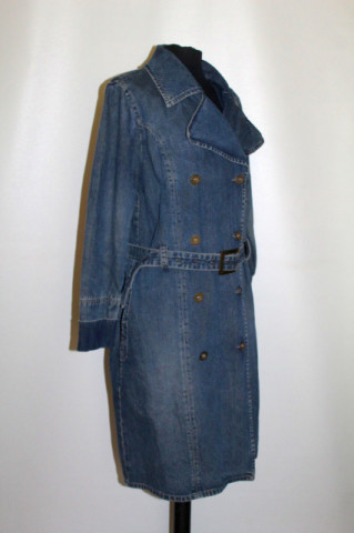Pardesiu din denim vintage Repeat – anii ’90, casual retro - Img 4