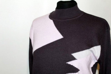 Pulover retro bicolor anii '90