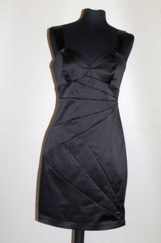 Rochie bandage neagră – retro body-con repro anii ’80