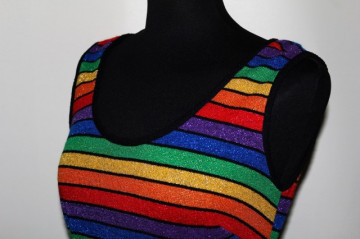 Rochie de seara vintage dungi anii '70