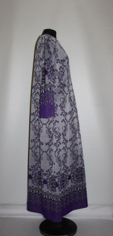 Rochie de seara violet model popular stilizat anii '60