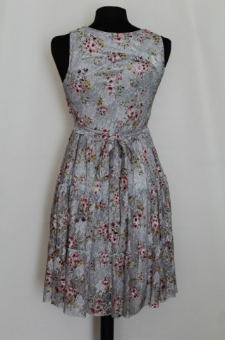 Rochie din dantela bleu print floral anii '90