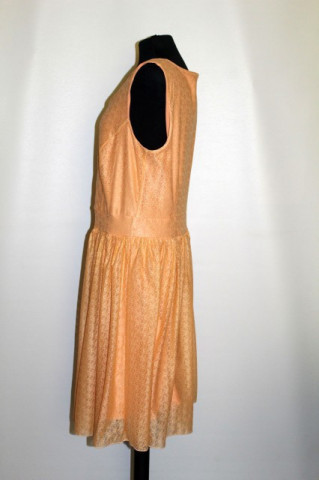 Rochie din dantelă portocalie repro anii 60