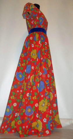 Rochie maxi vintage "Peck & Peck" anii '60