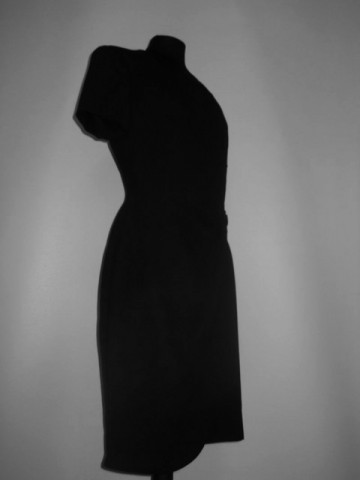 Rochie neagra "Liz Clairborne" anii '80 - '90
