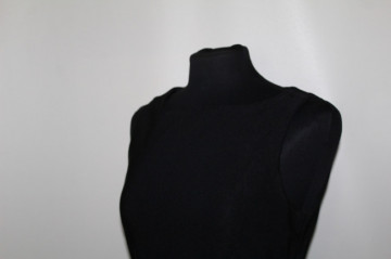 Rochie neagră repro anii ’60 – croială clasică midi - Img 5