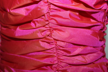 Rochie retro de ocazie shocking pink anii '80