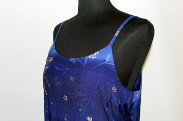 Rochie retro tip furou albastra anii '80