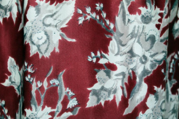 Rochie rosu marsala anii '60