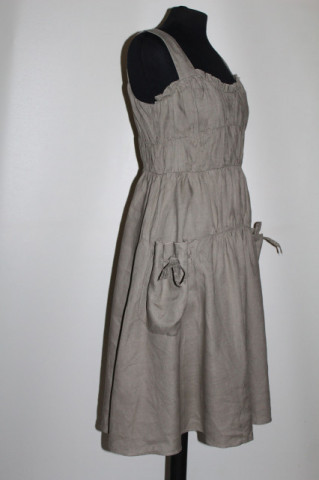 Rochie Stefanel din in kaki