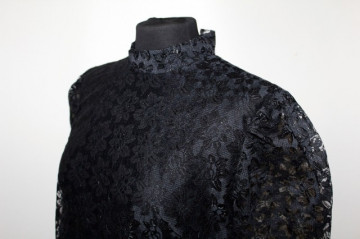 Rochie vintage din dantela neagra anii '60