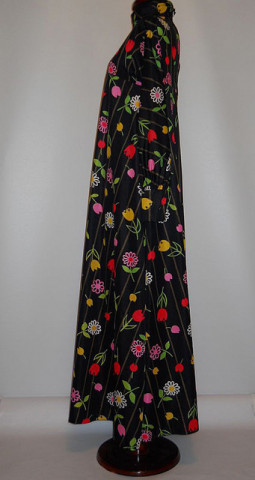 Rochie vintage lalele multicolore anii '60