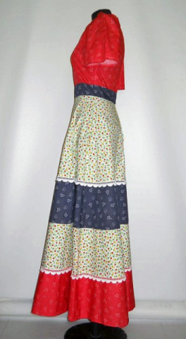 Rochie vintage maxi "Betty Barclay" anii '70