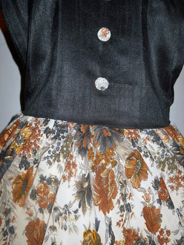 Rochie vintage print pictat anii '60