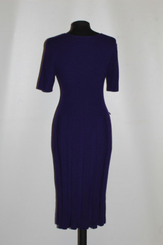 👗 Titlu atrăgător Rochie din tricot Ralph Lauren violet-cardinal – retro chic designer - Img 3