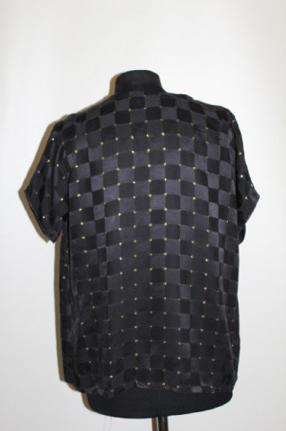 Bluza carouri și lame – vintage anii ’60 - Img 3