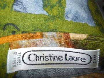Camasa retro print abstract "Christine Laure" anii '80