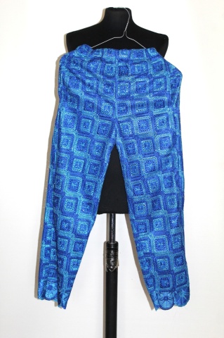 Costum etnic albastru imperial – stil indian, set tunică și pantaloni - Img 8