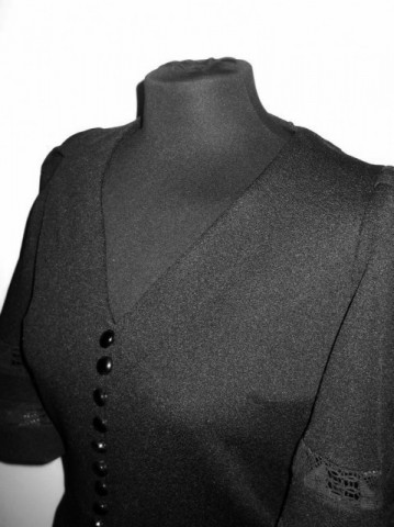Deux pieces vintage negru anii '60