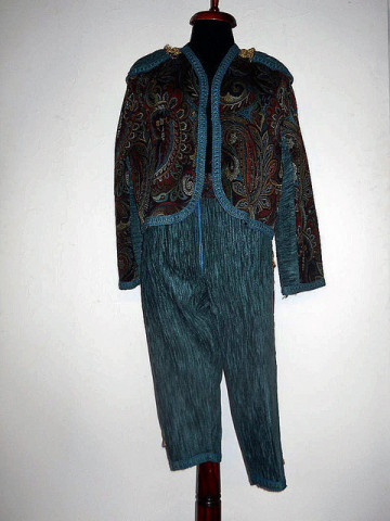 Deux pieces vintage stil matador anii '70